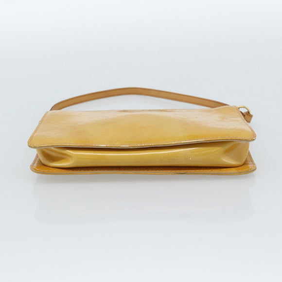 LOUIS VUITTON Monogram Vernis Lexington Pouch Beige M91010 LV Auth 183875