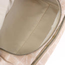 CHANEL New Travel Line Handtasche Canvas Beige Silber CC Auth 183877-19