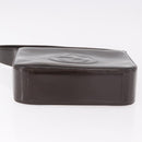 GUCCI Shoulder Bag Patent Leather Brown Silver 000 1046 0506 Auth 183878-9