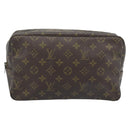 LOUIS VUITTON Monogram Trousse Toilette 28 Clutch Bag M47522 LV Auth 183881-13