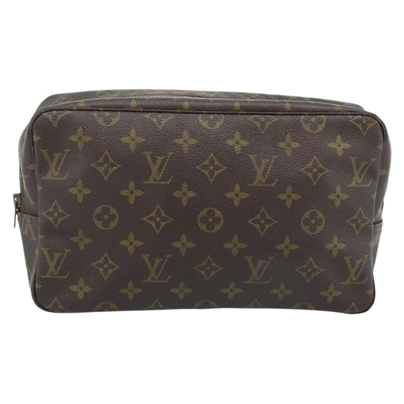 LOUIS VUITTON Monogram Trousse Toilette 28 Clutch Bag M47522 LV Auth 183881
