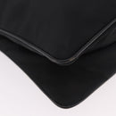 PRADA Shoulder Bag Nylon Black Gold Auth 183882A-9