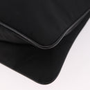 PRADA Shoulder Bag Nylon Black Gold Auth 183882A-14