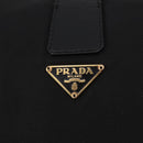 PRADA Shoulder Bag Nylon Black Gold Auth 183882A-17
