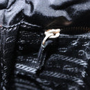 PRADA Shoulder Bag Nylon Black Gold Auth 183882A-22