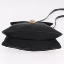 PRADA Shoulder Bag Nylon Black Gold Auth 183882A-5