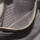 PRADA Tote Bag Leather 2way Gray Gold Auth 183884V-26