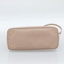 PRADA Handtas Saffiano Leer 2-weg Beige Goud Auth 183886A-6