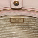 PRADA Handtas Saffiano Leer 2-weg Beige Goud Auth 183886A-24