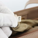PRADA Handtas Saffiano Leer 2-weg Beige Goud Auth 183886A-12