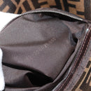 FENDI Zucca Canvas Mamma Baguette Shoulder Bag Black Brown Silver Auth 183887SAM-11