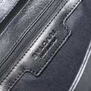BVLGARI Chandra Shoulder Bag Leather Black Gold Auth 183888A-16