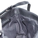 BVLGARI Chandra Shoulder Bag Leather Black Gold Auth 183888A-18