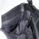 BVLGARI Chandra Shoulder Bag Leather Black Gold Auth 183888A-19