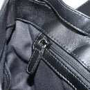 BVLGARI Chandra Shoulder Bag Leather Black Gold Auth 183888A-20