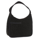 PRADA PRADA Sports Hand Pouch Wool Khaki Silver Auth 183889A-1