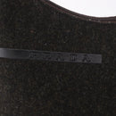 PRADA PRADA Sports Hand Pouch Wool Khaki Silver Auth 183889A-19