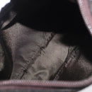 PRADA PRADA Sports Hand Pouch Wool Khaki Silver Auth 183889A-10