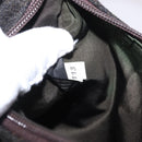 PRADA PRADA Sports Hand Pouch Wool Khaki Silver Auth 183889A-11