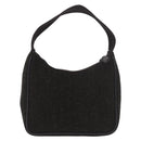 PRADA PRADA Sports Hand Pouch Wool Khaki Silver Auth 183889A-2