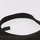 PRADA PRADA Sports Hand Pouch Wool Khaki Silver Auth 183889A-14