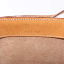 CELINE Hand Bag Leather Brown Silver Auth 183890-18
