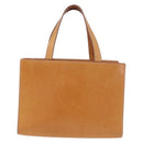 CELINE Hand Bag Leather Brown Silver Auth 183890-13