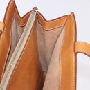 CELINE Hand Bag Leather Brown Silver Auth 183890-23