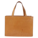 CELINE Hand Bag Leather Brown Silver Auth 183890-2