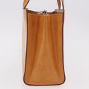 CELINE Hand Bag Leather Brown Silver Auth 183890-5