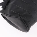 Salvatore Ferragamo Handtas Leer Zwart Authentiek 183891A-15