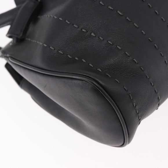 Salvatore Ferragamo Handtas Leer Zwart Authentiek 183891A