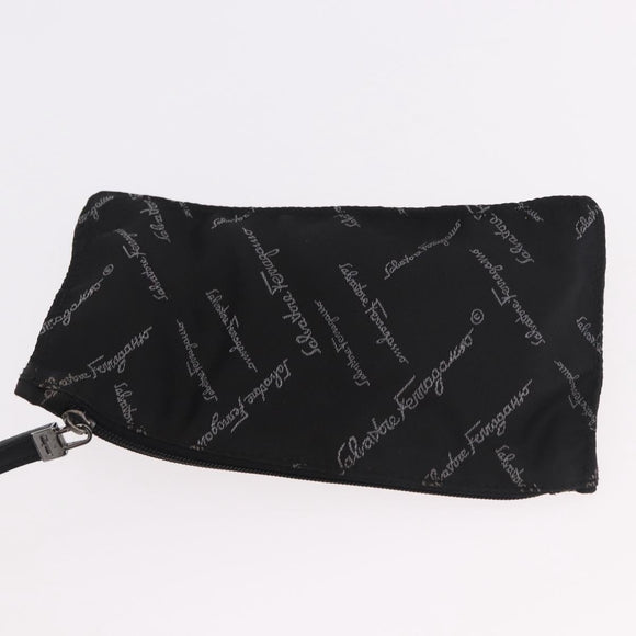 Salvatore Ferragamo Handtas Leer Zwart Authentiek 183891A