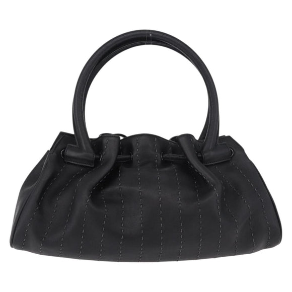 Salvatore Ferragamo Handtas Leer Zwart Authentiek 183891A