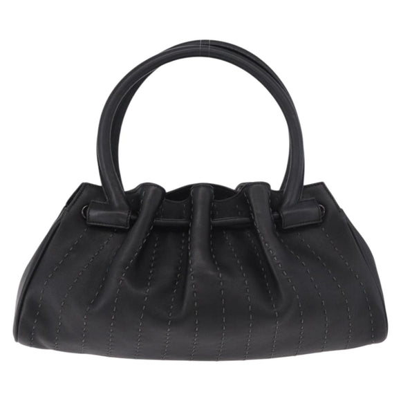 Salvatore Ferragamo Handtas Leer Zwart Authentiek 183891A