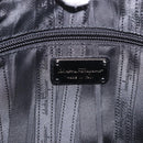 Salvatore Ferragamo Gancini Shoulder Bag Leather Black Silver Auth 183892A-17