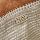 PRADA Tote Bag Leather Nylon Pink Silver Auth 183896V-18