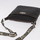 FENDI Celeria Umhängetasche Leder Schwarz Silber Auth 183899A-6