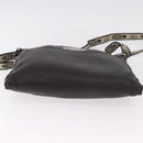 FENDI Celeria Umhängetasche Leder Schwarz Silber Auth 183899A-5
