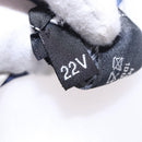 CHANEL Ribbon Scarf Silk Navy CC Auth 183940M-15