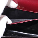 CELINE Hand Bag Leather Bordeaux Gold Auth 183942-23