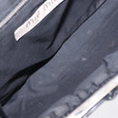 Miu Miu Shoulder Bag Leather Black Silver Auth 183943V-10