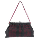 Miu Miu Shoulder Bag Leather Black Silver Auth 183943V-13