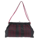 Miu Miu Shoulder Bag Leather Black Silver Auth 183943V-2