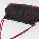 Miu Miu Shoulder Bag Leather Black Silver Auth 183943V-6