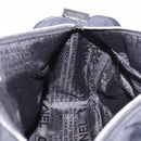 CHANEL Choco Bar Hand Bag Nylon Black Silver CC Auth 183944SAM-22