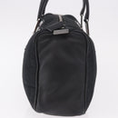 CHANEL Choco Bar Hand Bag Nylon Black Silver CC Auth 183944SAM-4