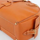 LOEWE Sender Handtas Leer Oranje Goud Auth 183945V-9