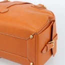 LOEWE Sender Handtas Leer Oranje Goud Auth 183945V-15