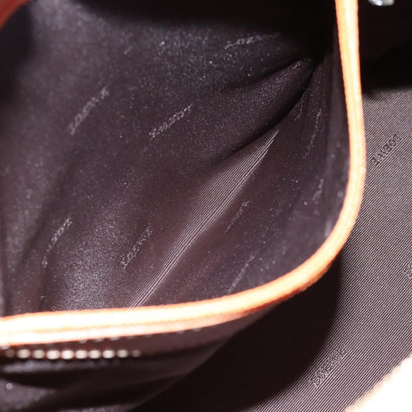 LOEWE Sender Handtas Leer Oranje Goud Auth 183945V